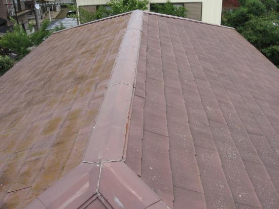 T・ルーフ（ダークブラウン）でのカバー工法です